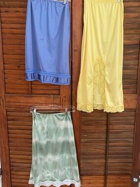 Hand Dyed Vintage Half Slip Skirts